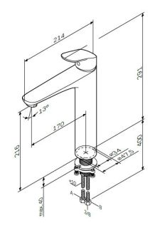 Смеситель Am.Pm Like F8092000 для раковины